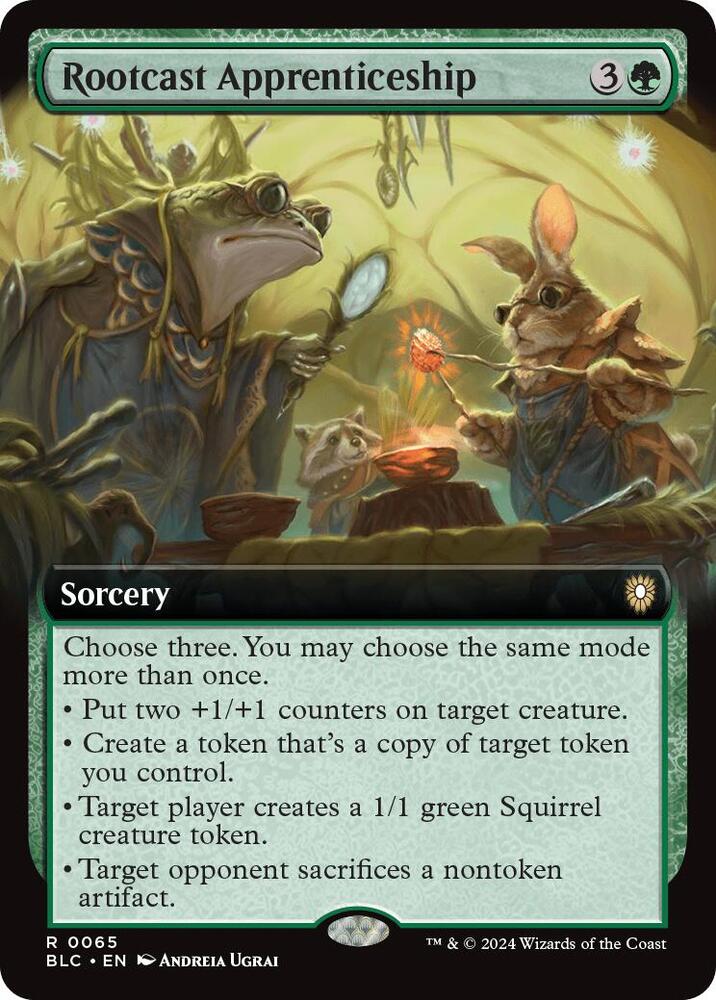Rootcast Apprenticeship (Extended Art) (65) [Bloomburrow Commander]