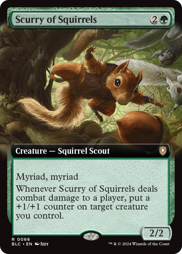 Scurry of Squirrels (Extended Art) (66) [Bloomburrow Commander]