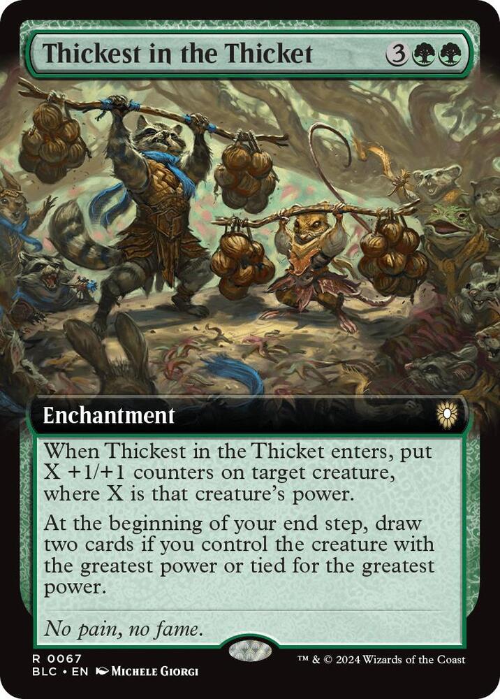 Thickest in the Thicket (Extended Art) (67) [Bloomburrow Commander]