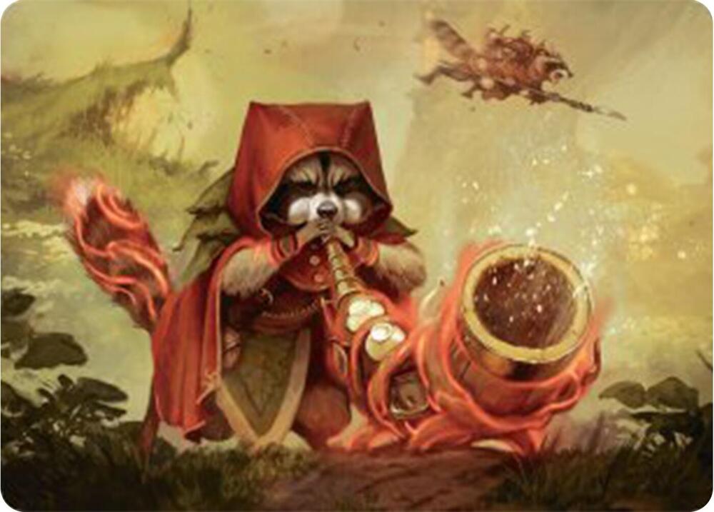 Raccoon Rallier Art Card (20) [Bloomburrow Art Series]