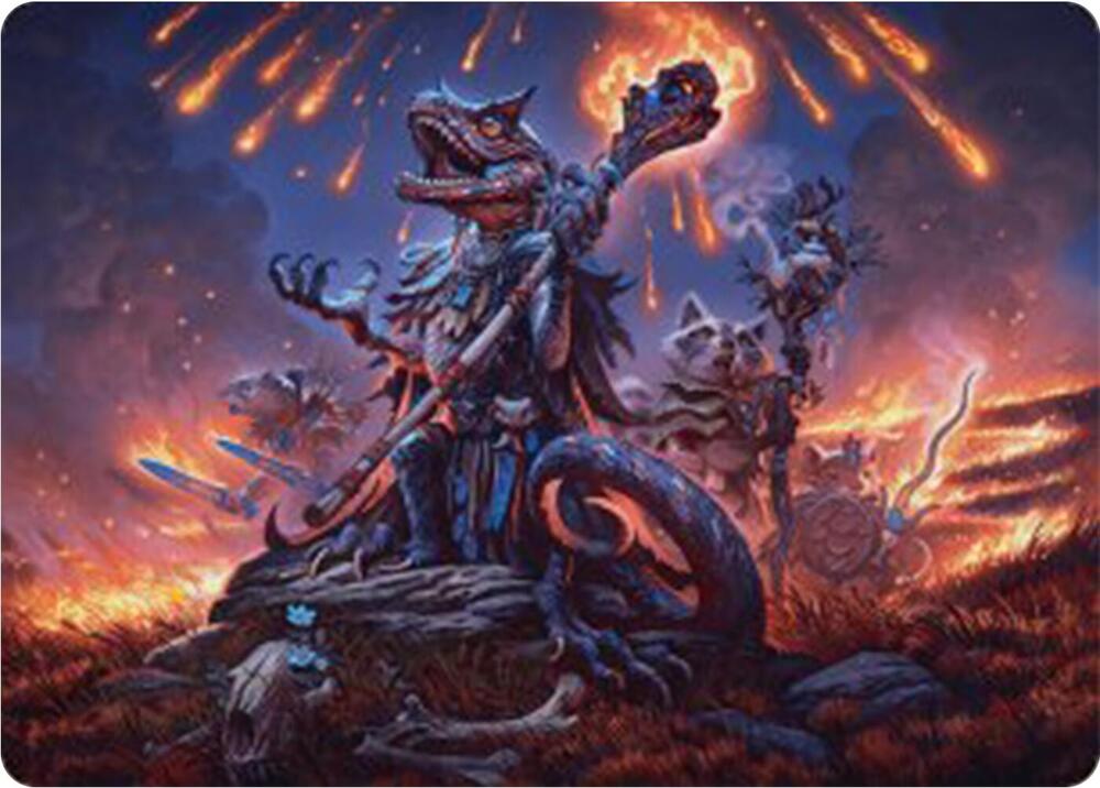 Valley Flamecaller Art Card (21) [Bloomburrow Art Series]