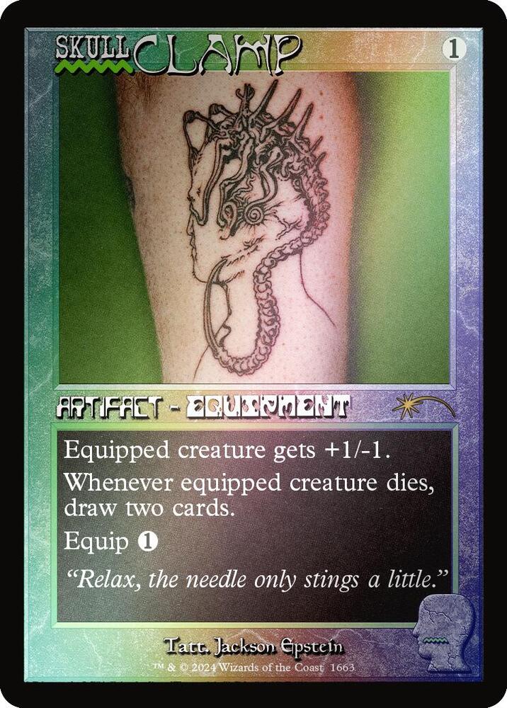 Skullclamp (1663) (Rainbow Foil) [Secret Lair Drop]