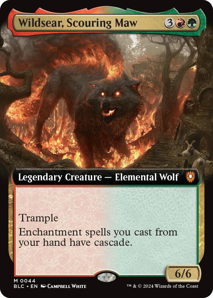 Wildsear, Scouring Maw (Extended Art) (44) [Bloomburrow Commander]