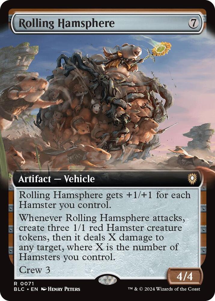 Rolling Hamsphere (Extended Art) (71) [Bloomburrow Commander]