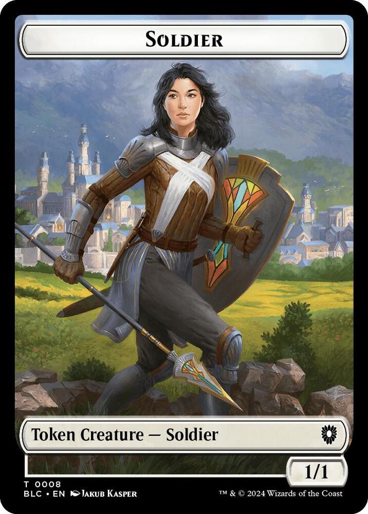 Soldier // Citizen Double-Sided Token (8 // 33) [Bloomburrow Commander]