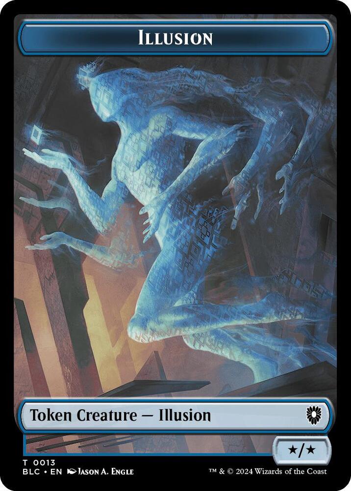 Illusion // Goblin Double-Sided Token (13 // 21) [Bloomburrow Commander]