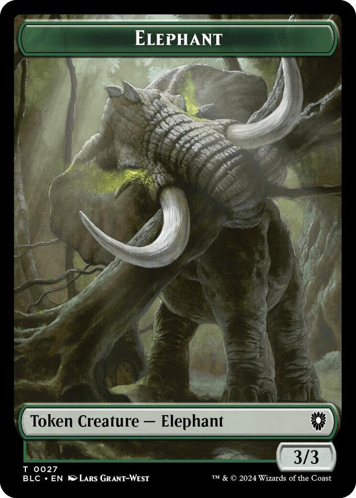 Elephant // Squid Double-Sided Token (27 // 17) [Bloomburrow Commander]