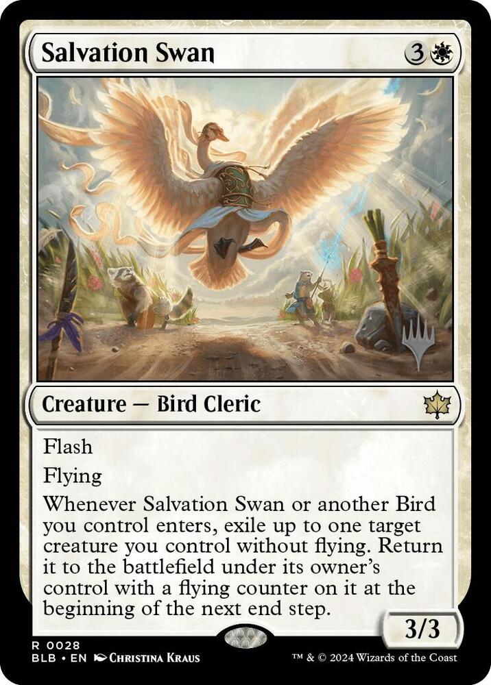 Salvation Swan (28) [Bloomburrow Promos]