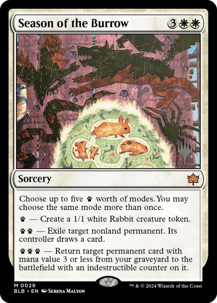 Season of the Burrow (29) [Bloomburrow Promos]
