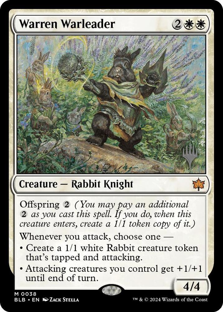 Warren Warleader (38) [Bloomburrow Promos]