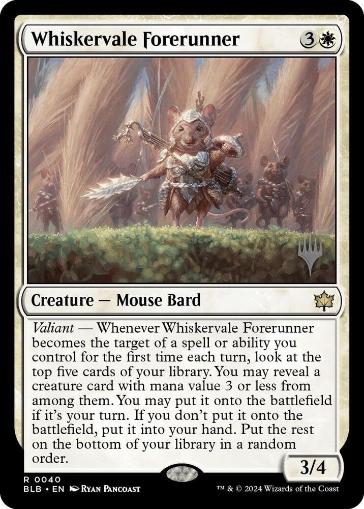 Whiskervale Forerunner (40) [Bloomburrow Promos]