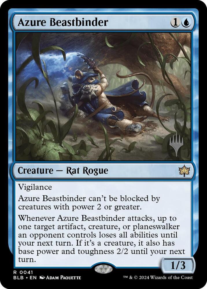Azure Beastbinder (41) [Bloomburrow Promos]