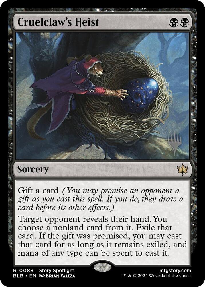 Cruelclaw's Heist (88) [Bloomburrow Promos]