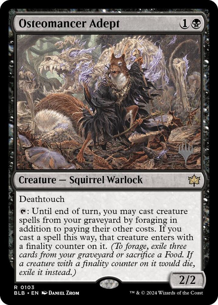 Osteomancer Adept (103) [Bloomburrow Promos]