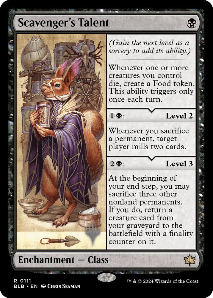 Scavenger's Talent (111) [Bloomburrow Promos]