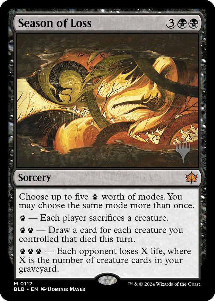 Season of Loss (112) [Bloomburrow Promos]