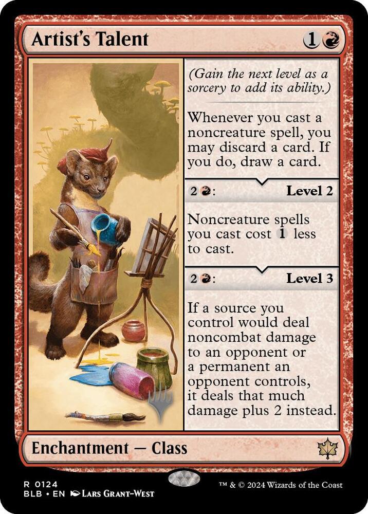 Artist's Talent (124) [Bloomburrow Promos]