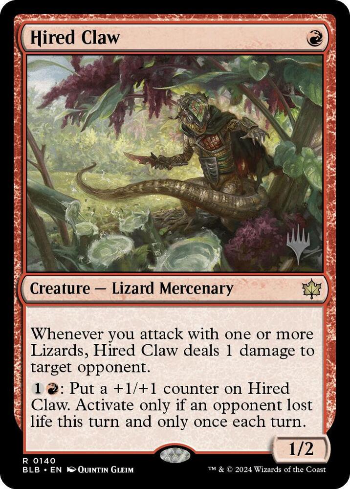 Hired Claw (140) [Bloomburrow Promos]