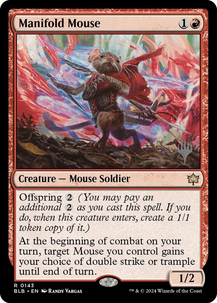 Manifold Mouse (143) [Bloomburrow Promos]