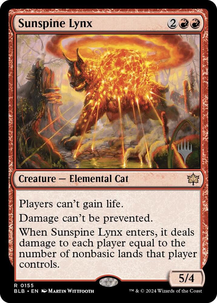 Sunspine Lynx (155) [Bloomburrow Promos]