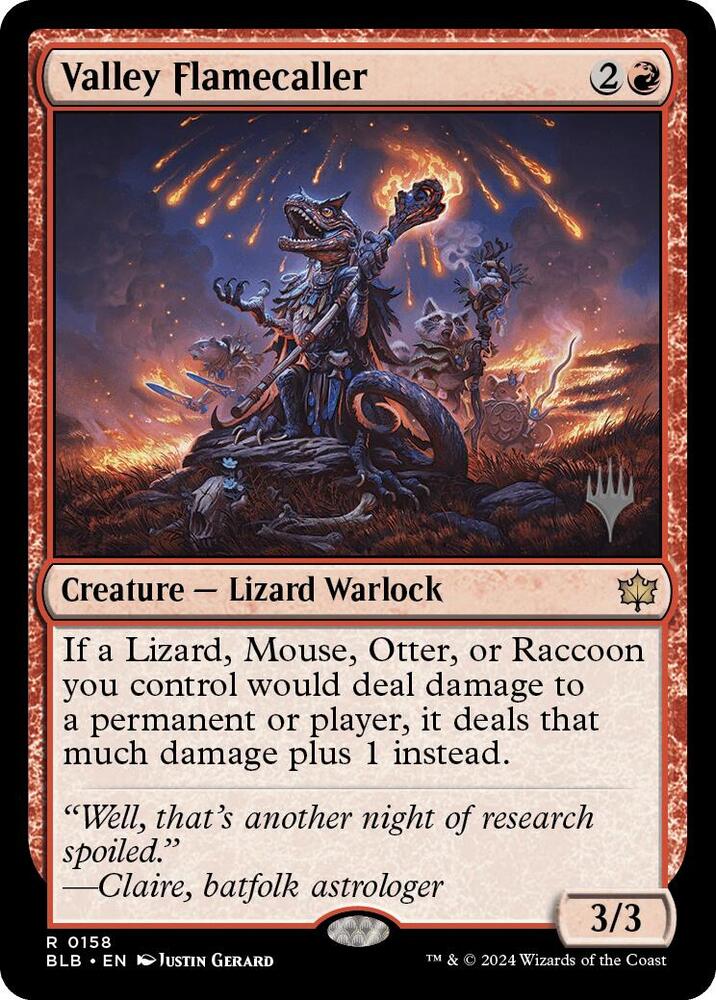 Valley Flamecaller (158) [Bloomburrow Promos]