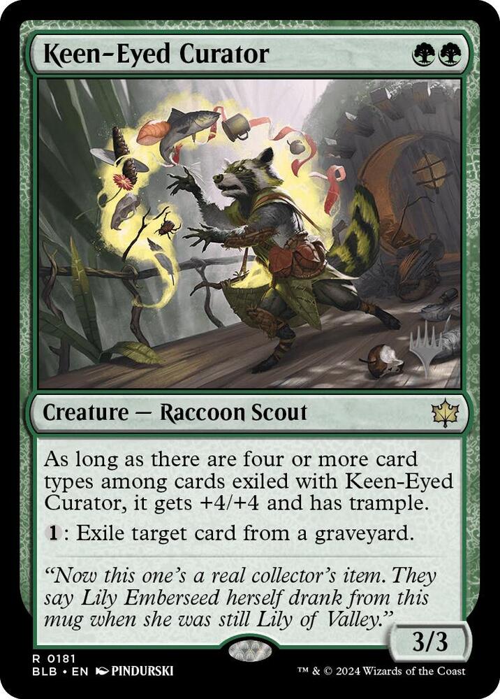 Keen-Eyed Curator (181) [Bloomburrow Promos]