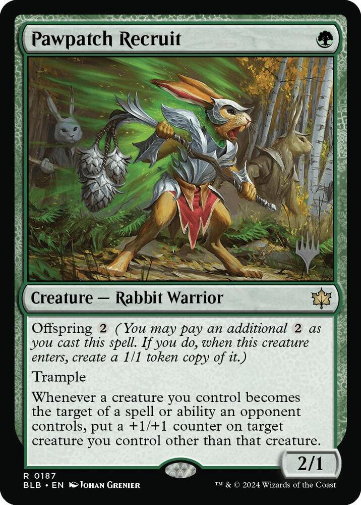 Pawpatch Recruit (187) [Bloomburrow Promos]
