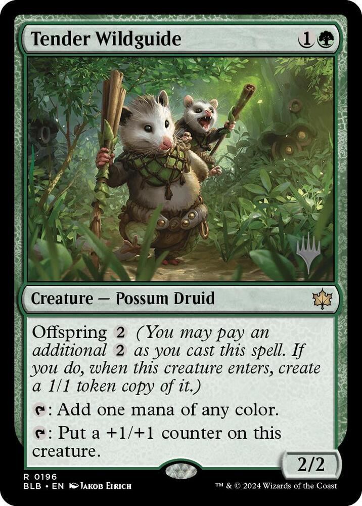 Tender Wildguide (196) [Bloomburrow Promos]
