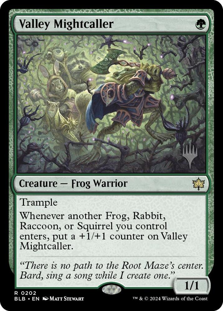 Valley Mightcaller (202) [Bloomburrow Promos]