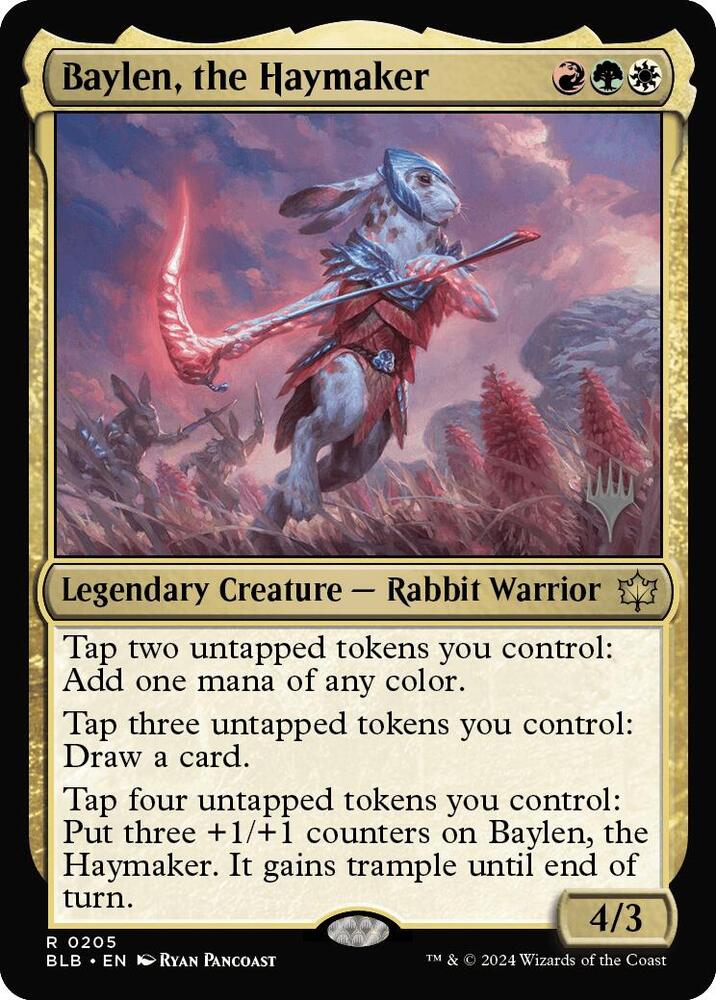 Baylen, the Haymaker (205) [Bloomburrow Promos]