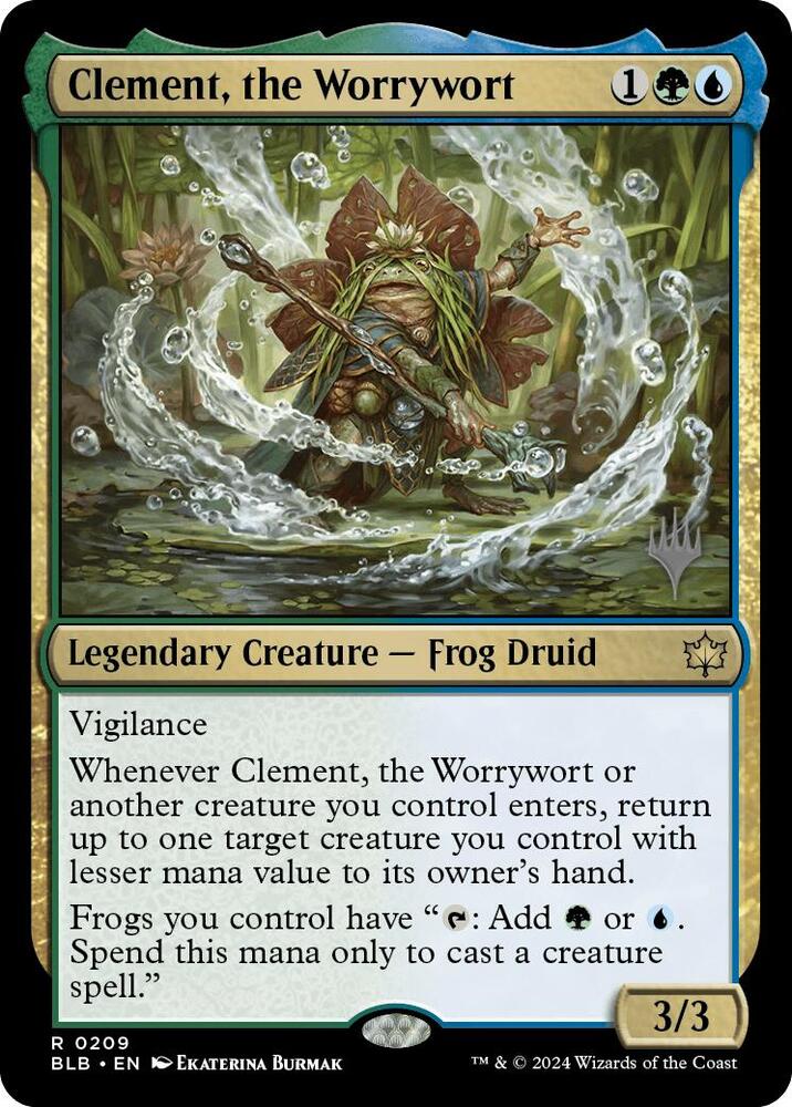 Clement, the Worrywort (209) [Bloomburrow Promos]