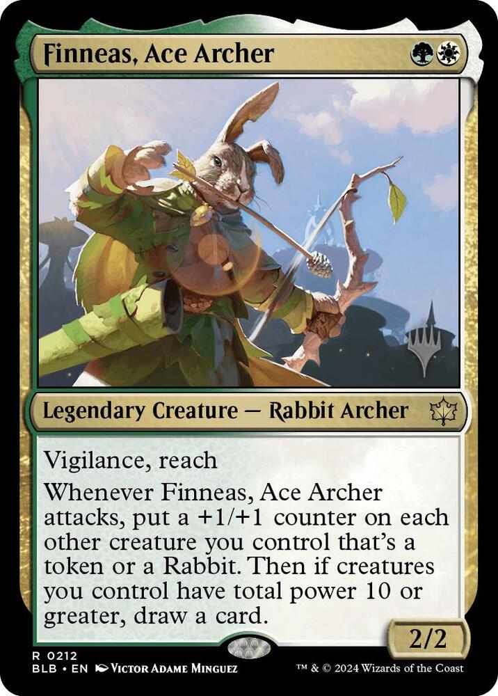 Finneas, Ace Archer (212) [Bloomburrow Promos]