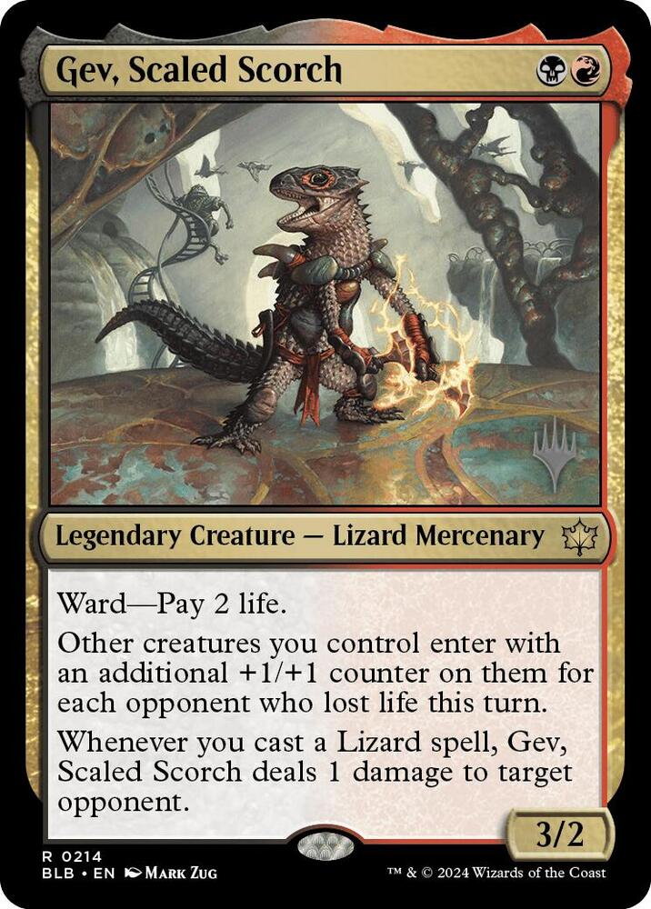 Gev, Scaled Scorch (214) [Bloomburrow Promos]