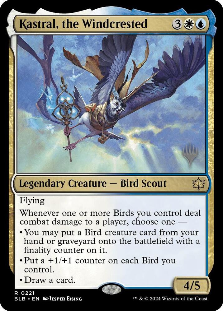 Kastral, the Windcrested (221) [Bloomburrow Promos]