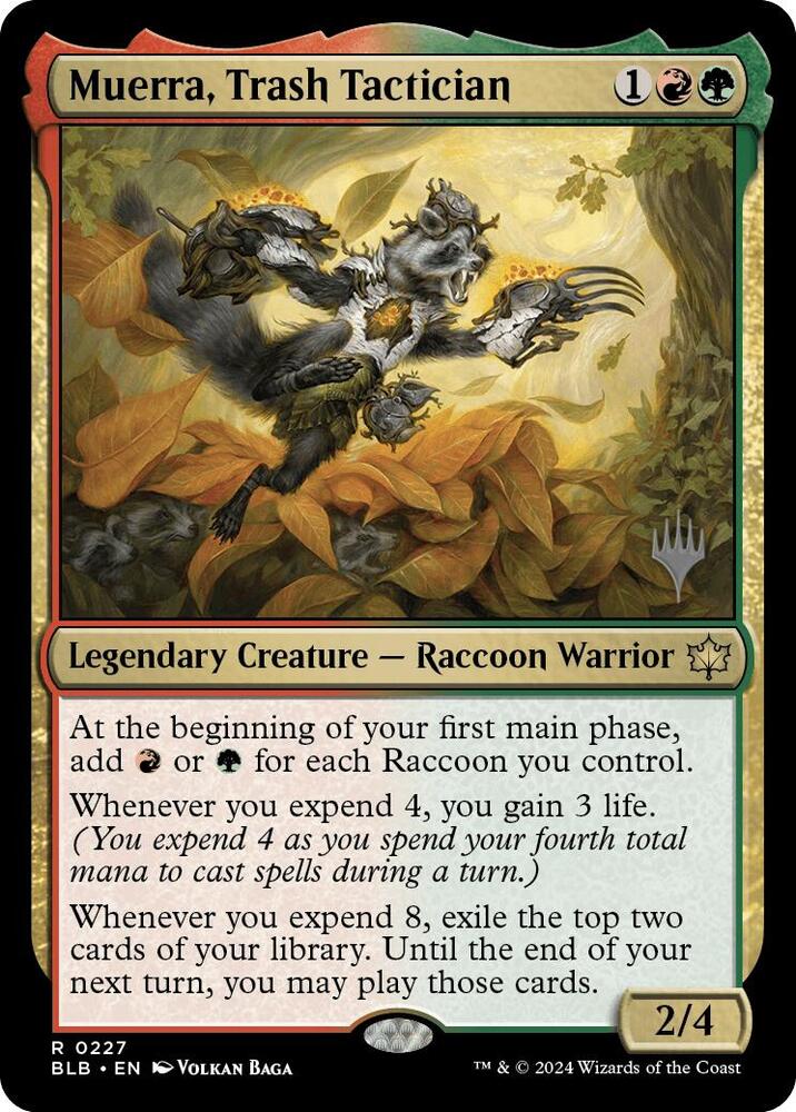 Muerra, Trash Tactician (227) [Bloomburrow Promos]