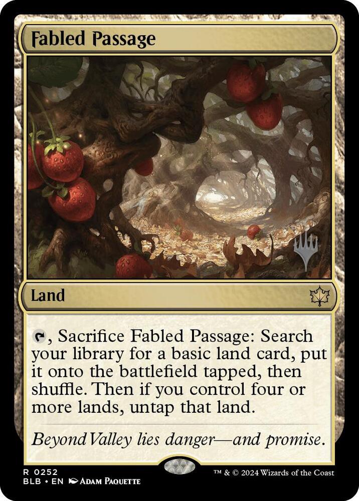 Fabled Passage (252) [Bloomburrow Promos]