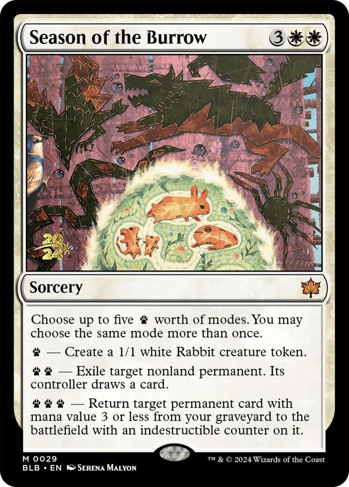 Season of the Burrow (29) [Prerelease Cards]