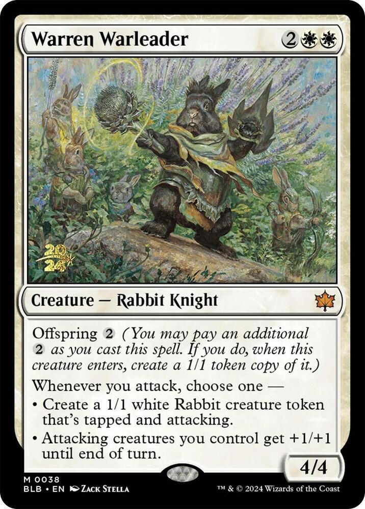 Warren Warleader (38) [Prerelease Cards]
