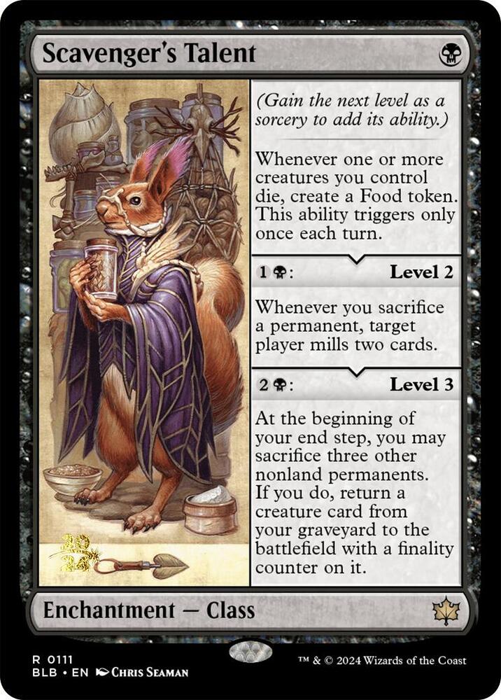Scavenger's Talent (111) [Prerelease Cards]