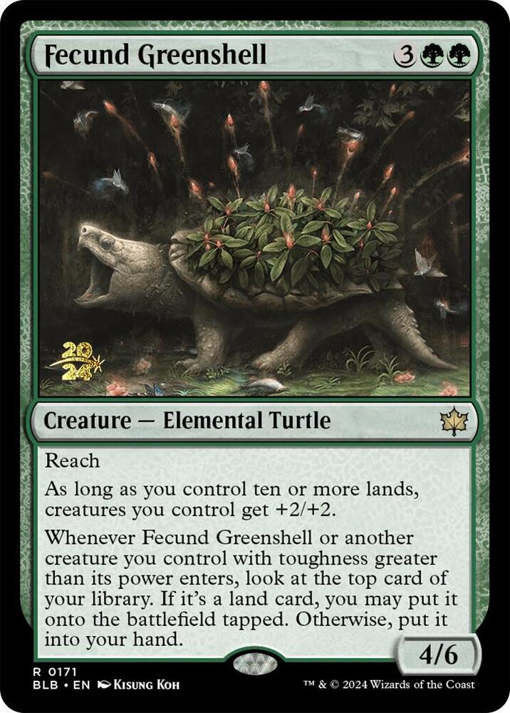 Fecund Greenshell (171) [Prerelease Cards]