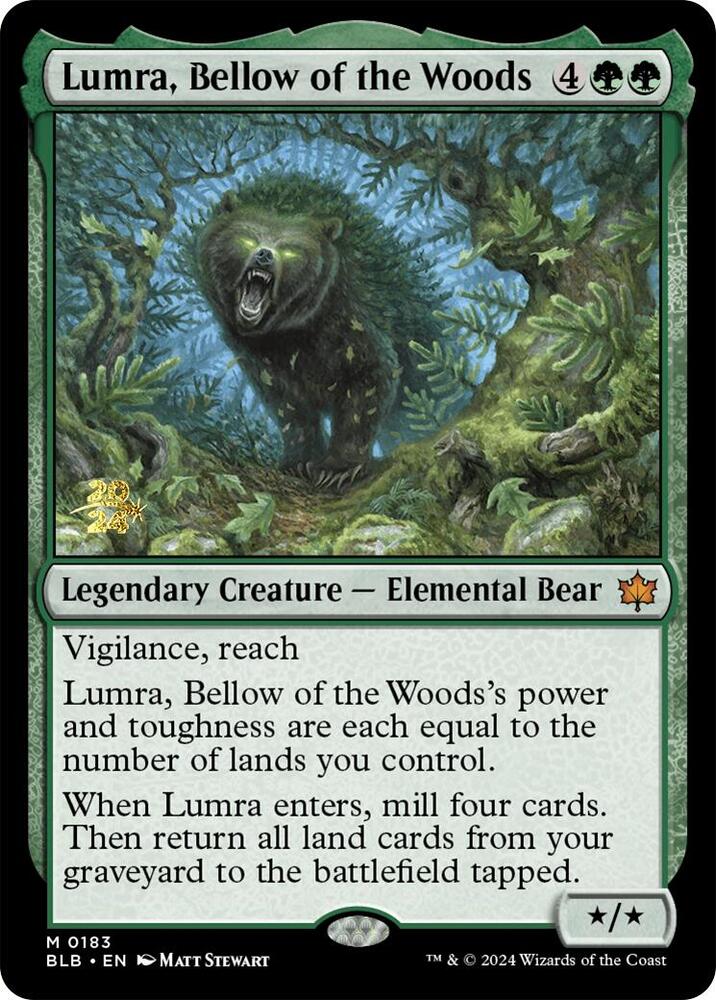 Lumra, Bellow of the Woods (183) [Prerelease Cards]