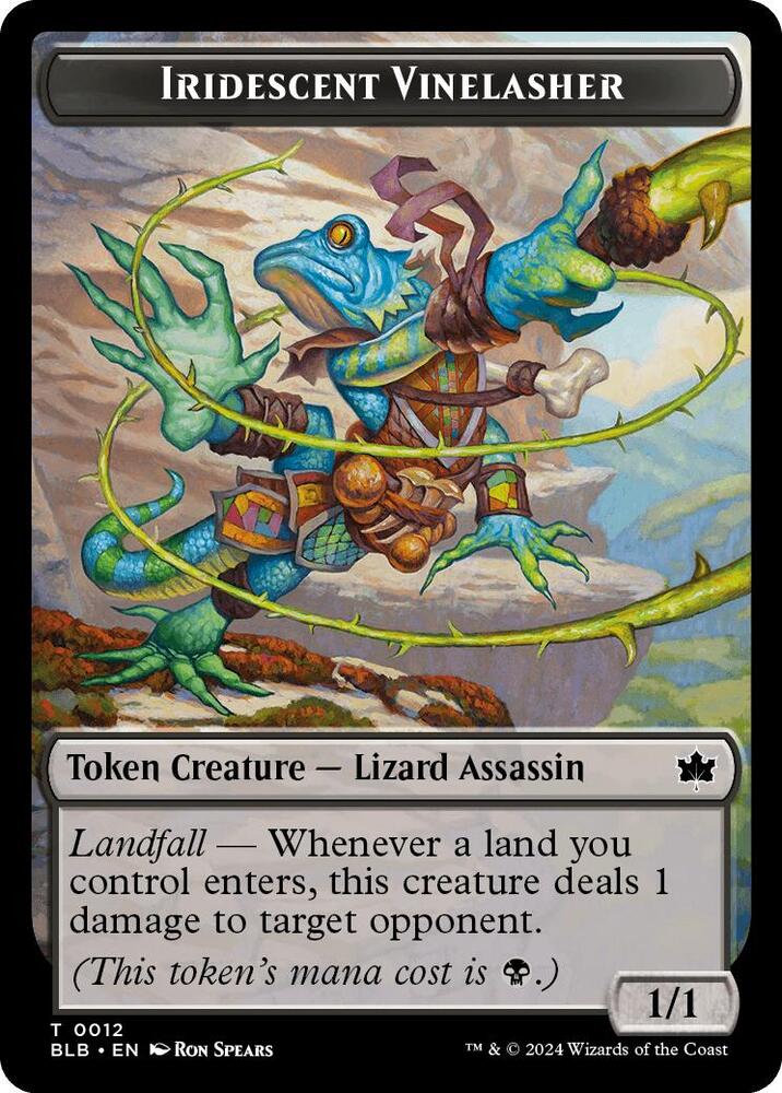 Iridescent Vinelasher Token (12) [Bloomburrow]