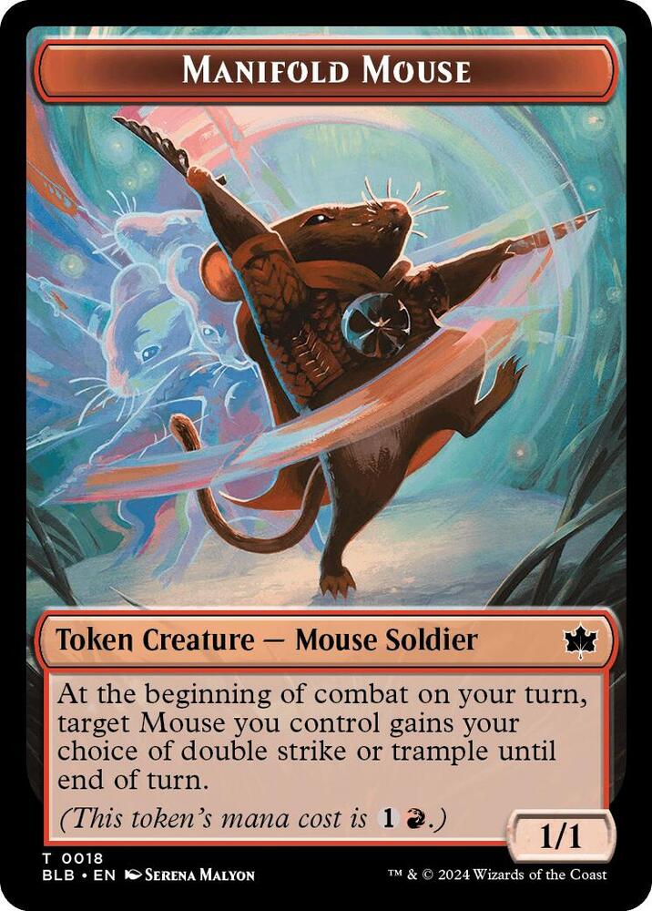Manifold Mouse Token (18) [Bloomburrow]