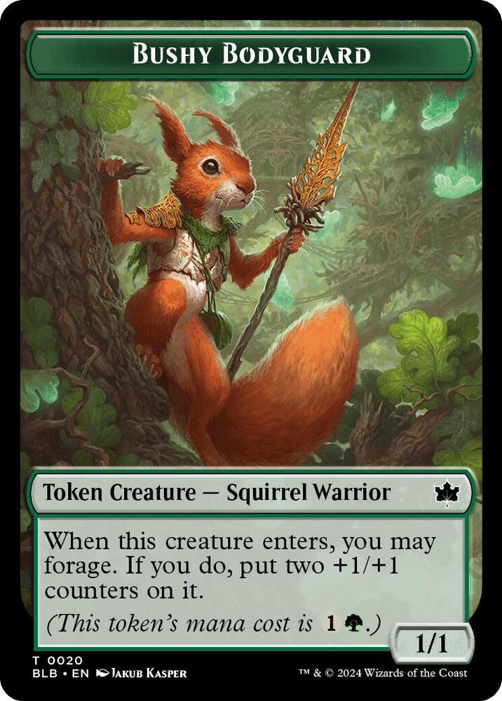 Bushy Bodyguard Token (20) [Bloomburrow]