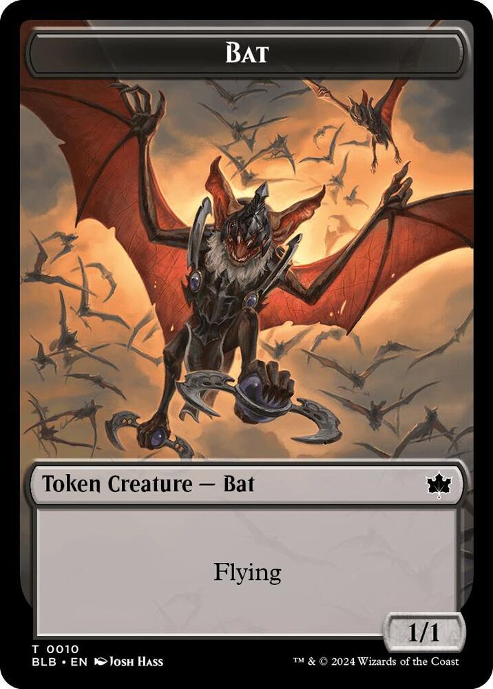 Bat // Intrepid Rabbit Double-Sided Token (10 // 2) [Bloomburrow]
