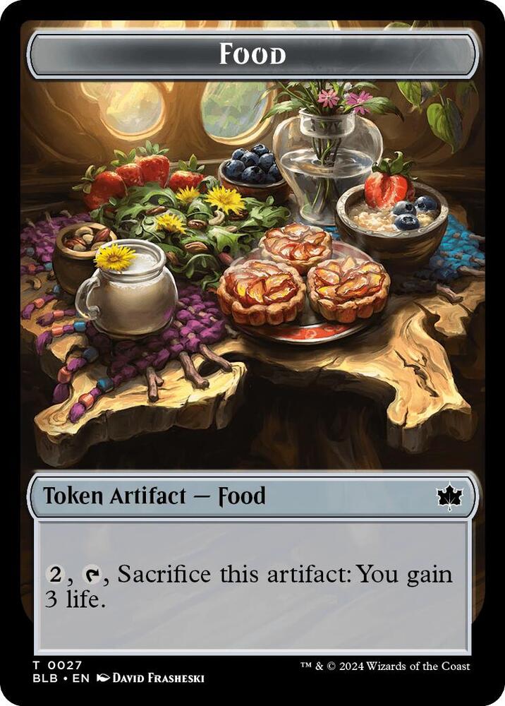 Food // Pawpatch Recruit Double-Sided Token (27 // 21) [Bloomburrow]