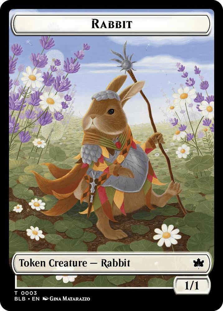 Rabbit // Rabbit Double-Sided Token (3 // 3) [Bloomburrow]
