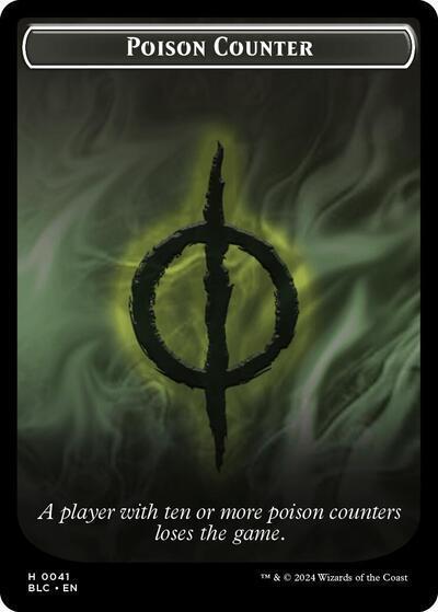 Poison Counter // Rabbit Double-Sided Token (41 // 3) [Bloomburrow Commander]