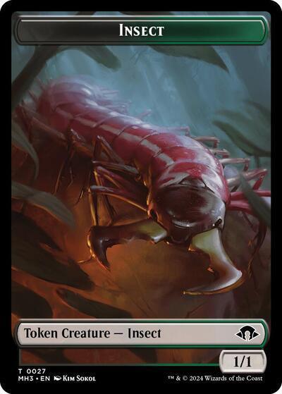 Insect (0027) // Energy Reserve Double-Sided Token (27 // 36) [Modern Horizons 3]