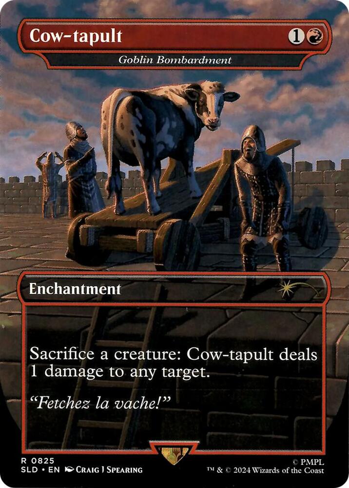 Cow-tapult - Goblin Bombardment (825) [Secret Lair Drop]